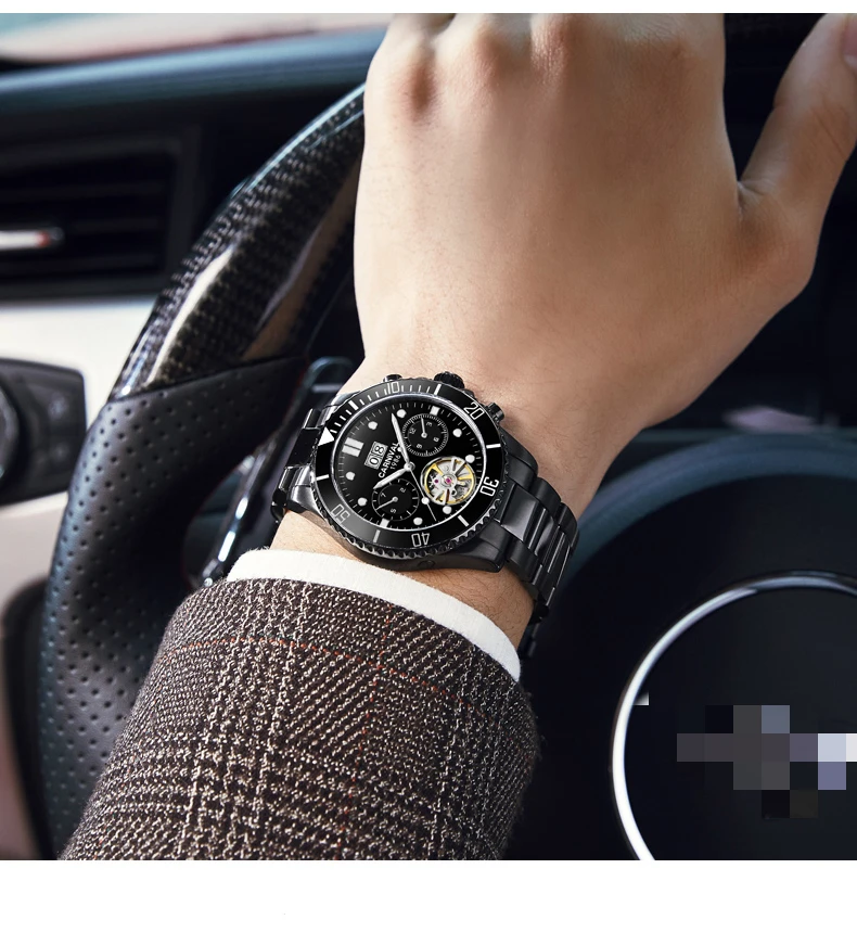 Tourbillon механические часы для мужчин Топ люксовый бренд карнавальные часы спортивные автоматические часы водонепроницаемые мужские часы Relogio светящиеся