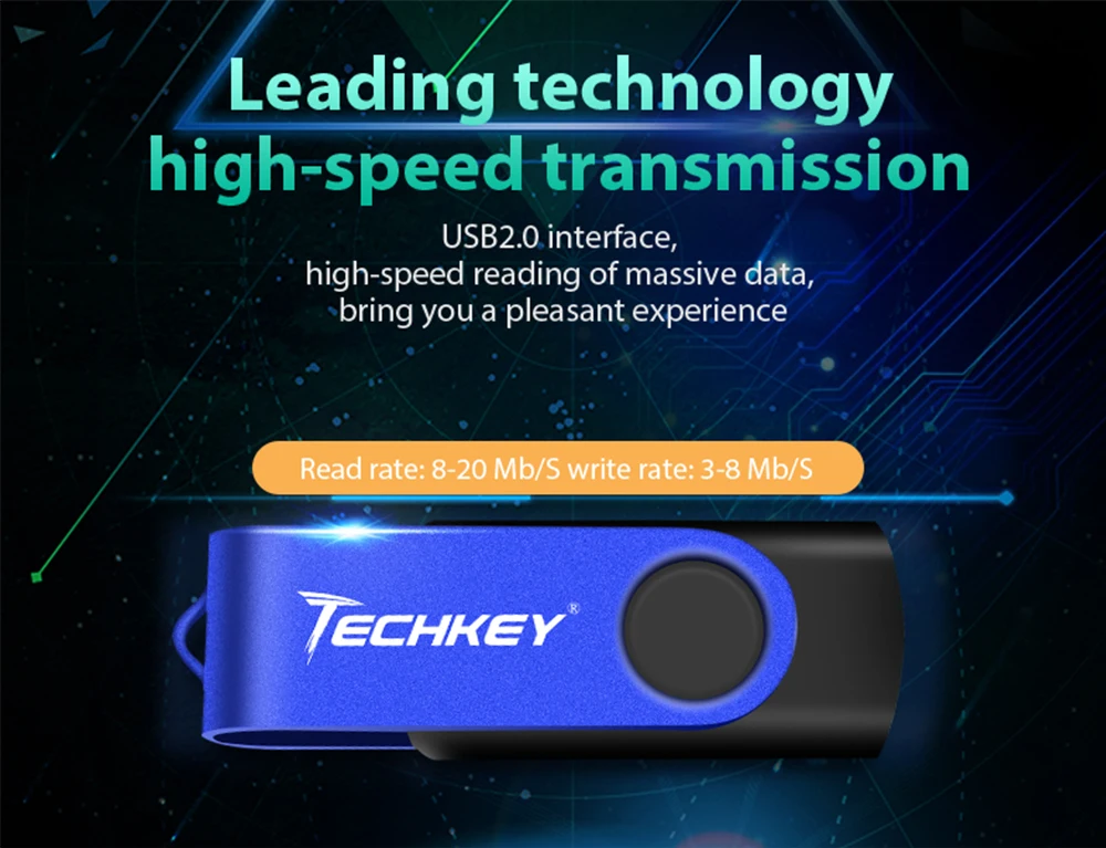 TECHKEY USB флеш-накопитель смартфон 4 ГБ 8 ГБ 16 ГБ 32 ГБ флеш-накопитель memoria Cel stick
