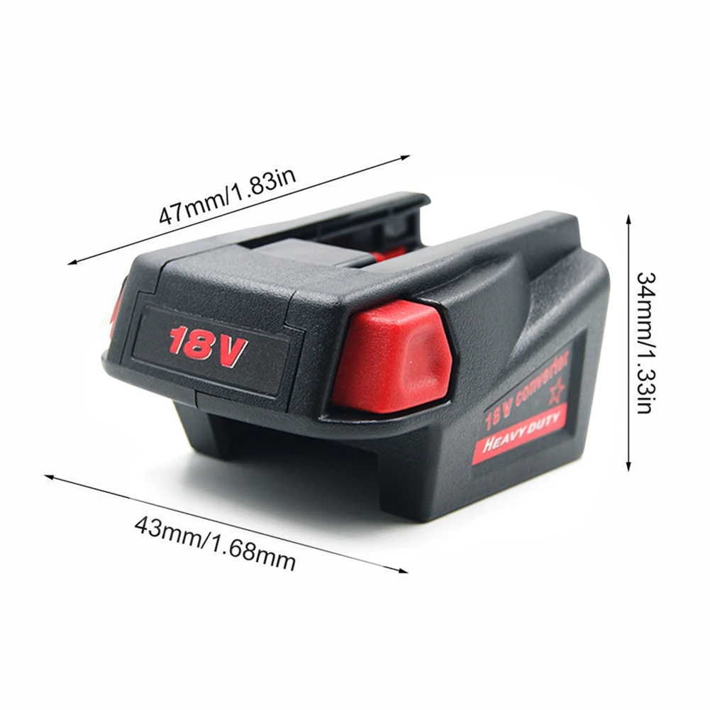 Переходник для аккумулятора с USB портом зарядки Li Ion аккумуляторов Milwaukee M18 18 в V18 48