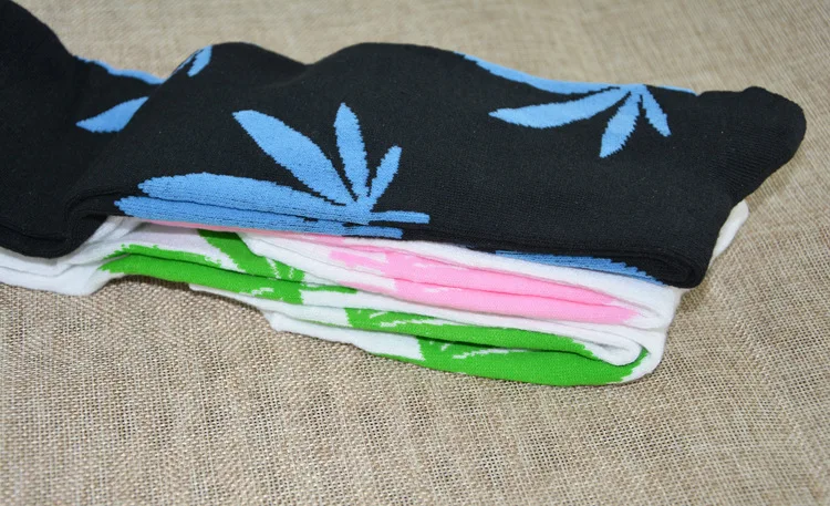 1 пар/лот Новый женский гетры клен носки с листьями Неделя моды скейтборд в стиле