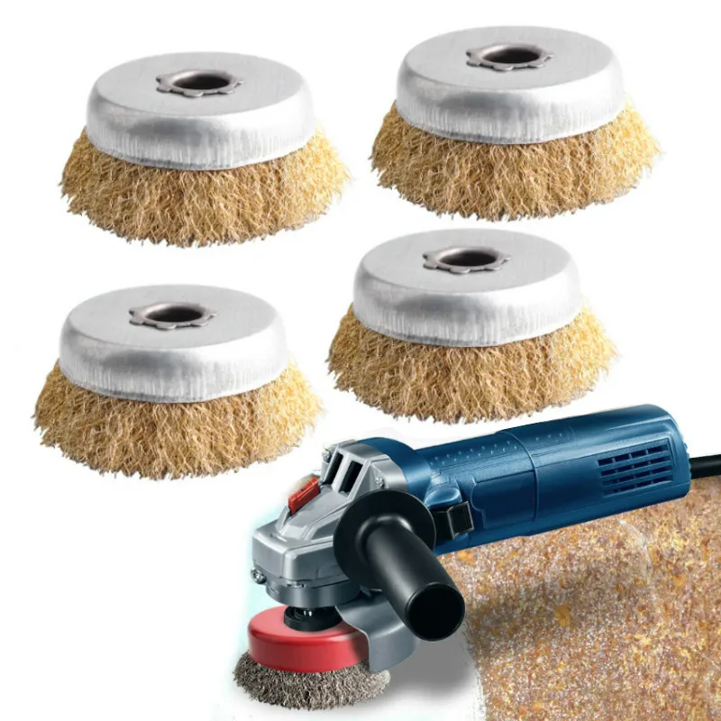 5 шт. шлифовальные проволочная щетка гофрированные закаленное Сталь Щетинная