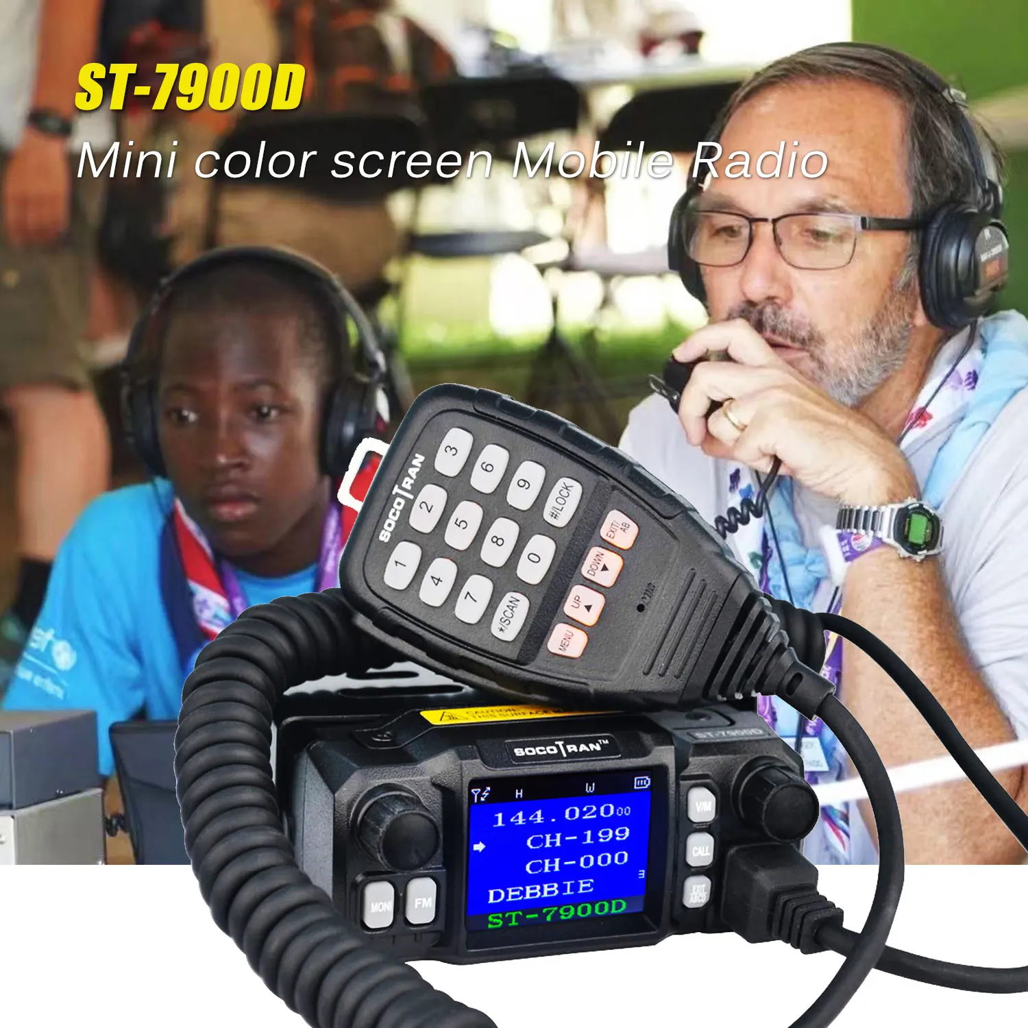 ST-7900D 25W Quad Band Mobile Radio Walkie Talkie 136-174/220-260/350-390/400-480MHZ 4 Bands FM Transceiver Mini Car Radio enlarge