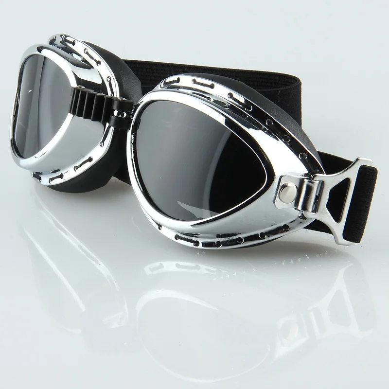 Posbay медные мотоциклетные очки пилота Ретро стиль кожа для верховой езды одежда