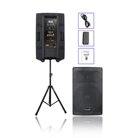 professional 15 4000w pa dj 2 way powered active bluetooth speaker system 4 ohm player audio karaoke stage speaker stand shd 15