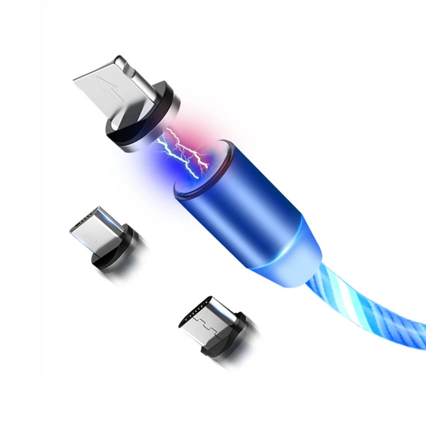 Micro usb c 3 в 1 Магнитный зарядный кабель Универсальный мобильный телефон Usb с