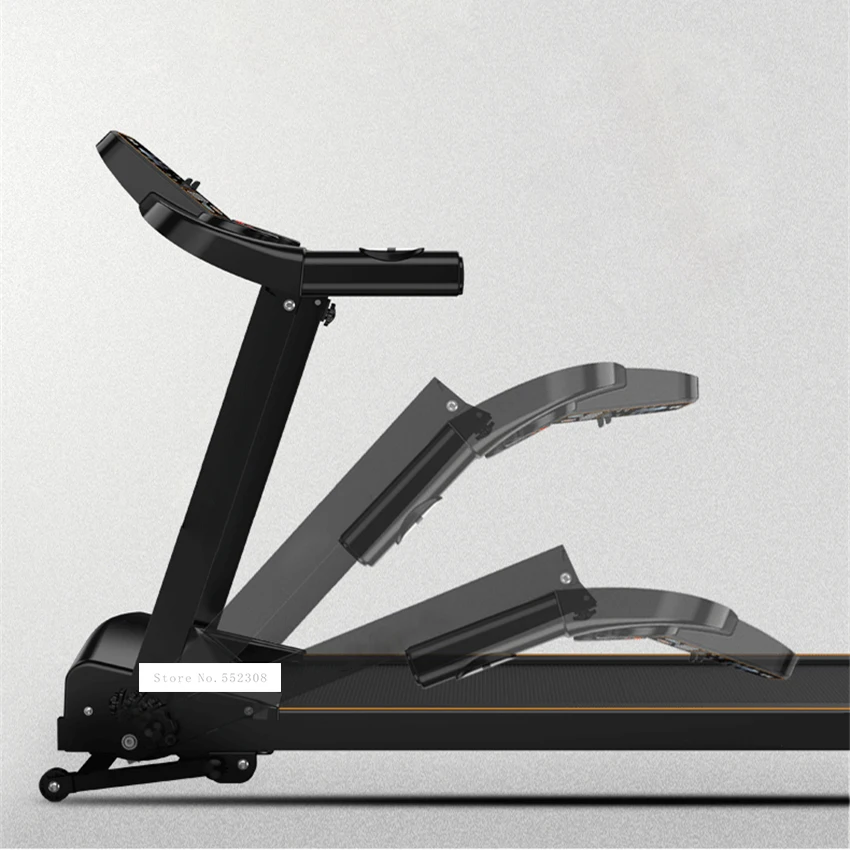 Бесшумная беговая дорожка с поручнями электрическая складная машина домашнее
