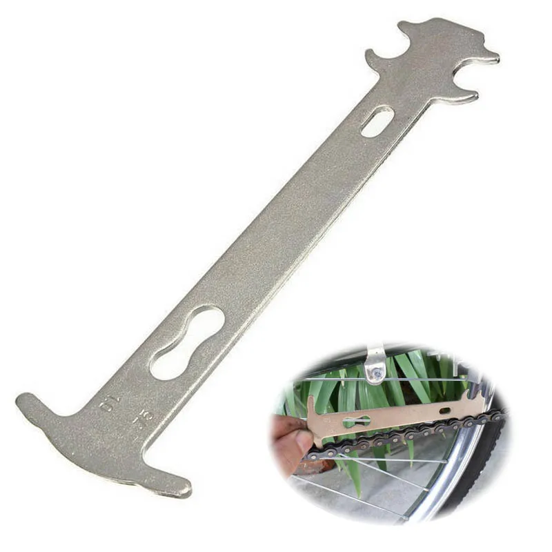 Индикатор износа цепи инструмент Серебряная линейка для измерения MTB Дорожная