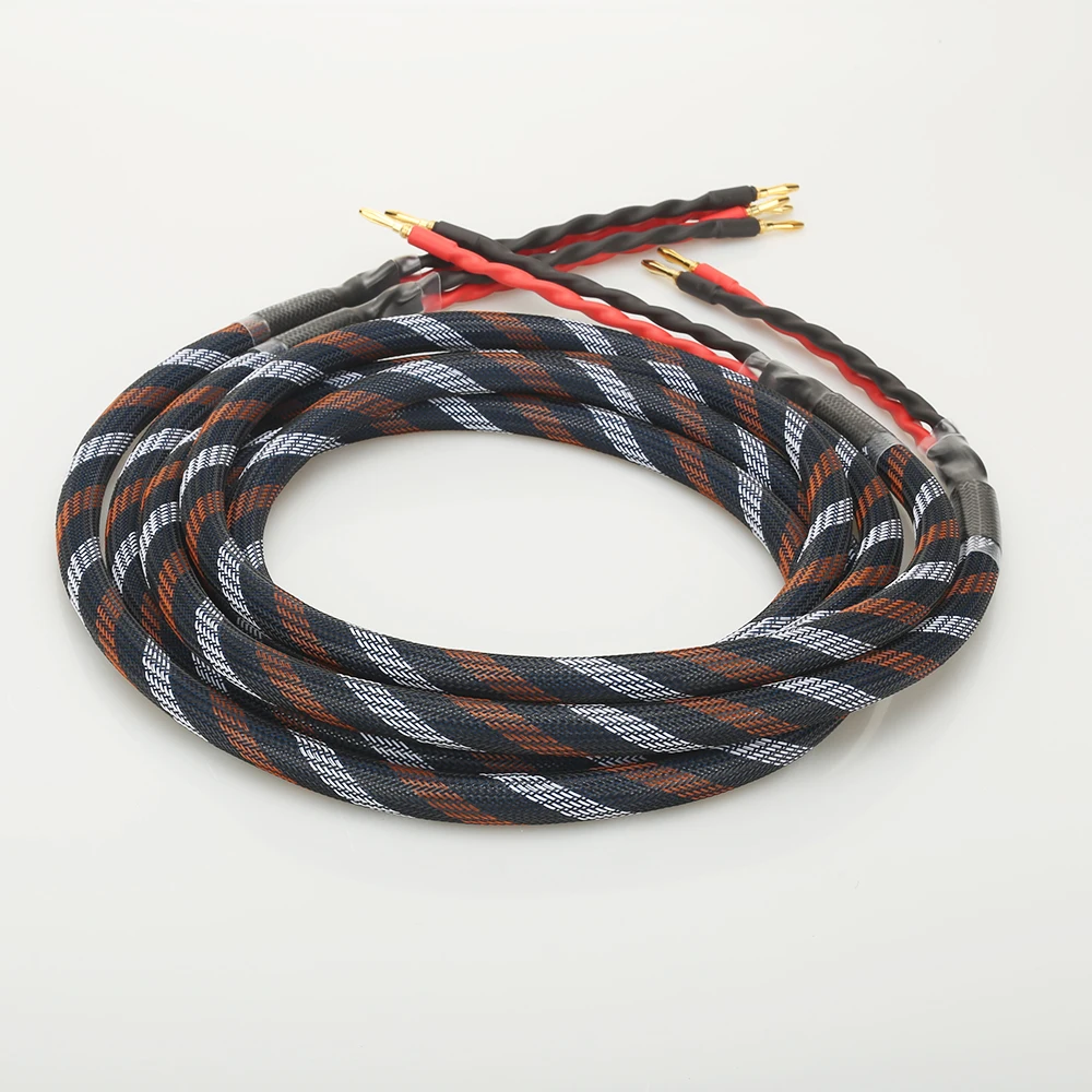 Кабель для колонок с золотым покрытием 2 5 m hifi колонка проводной кабель|audiophile speaker