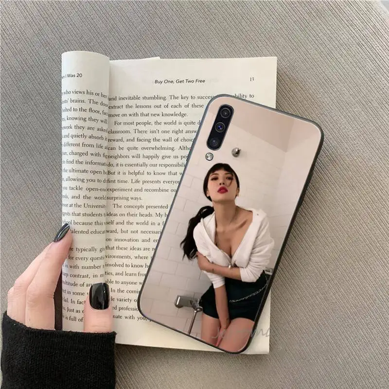 

Kim Hyun A KPOP SEXY GIRL Phone Case For Samsung galaxy S note 7 8 9 10 20 fe edge A 6 10 20 30 50 51 70 lite plus cover Funda