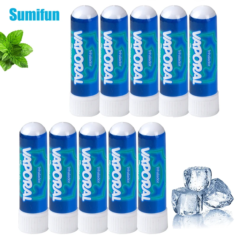 

10pcs 100% Original Mint Nasal Inhaler Allergic Rhinitis Cream Essential Oil Relieve Nose Itching Headache Refresh Ointment