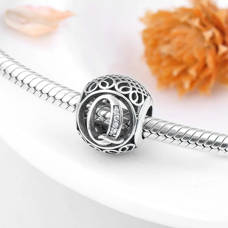 Бусины-шармы из серебра 925 пробы с буквами Q для браслета | Украшения и аксессуары