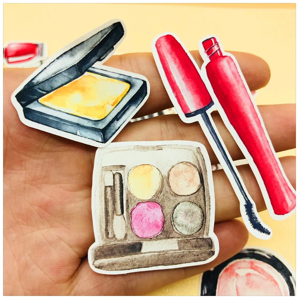 37 шт./пакет модная Косметика для макияжа наклейка губной помады сделай сам