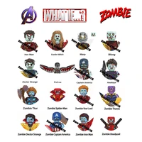 disney what if zombie building blocks ultron spiderman tchalla star lord captain carter america doctor strange figures toys