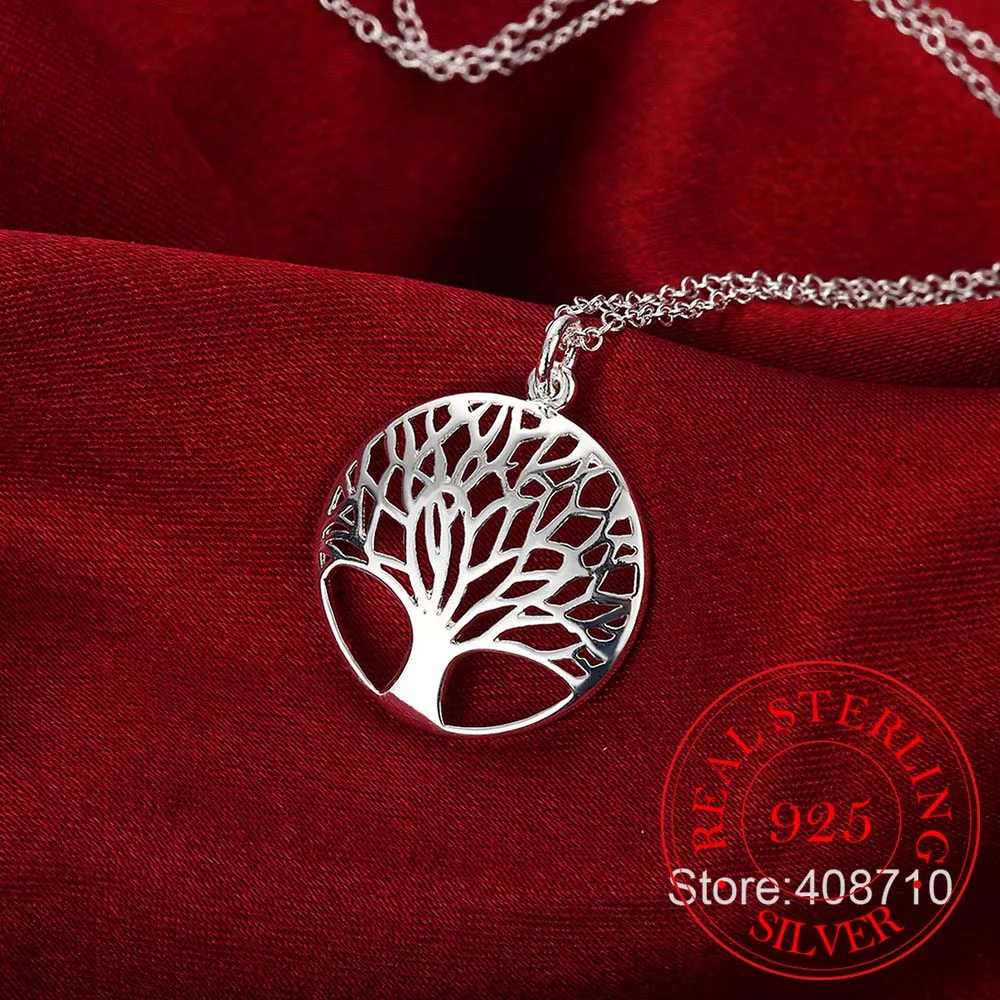 Горячая Древо жизни с украшением в виде кристаллов круглый маленький кулон