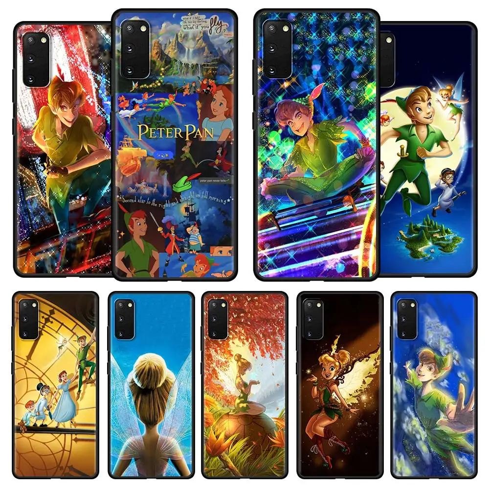 Чехол Питер Пэн из мультфильма Disney для Samsung Galaxy S20 FE S21 Ultra S10 + S9 Plus черный мягкий