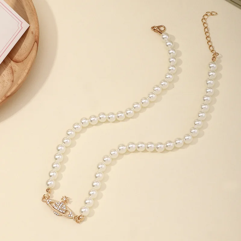 

necklace for women Trend micro necklace set full drill Saturn creative single star necklace Jewelry for Women Necklace