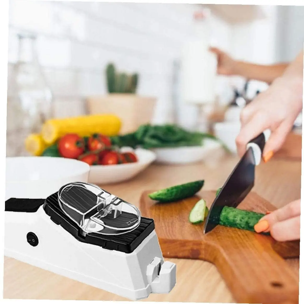 

Электрическая точилка для ножей, регулируемый кухонный инструмент, без заточки, для кухни