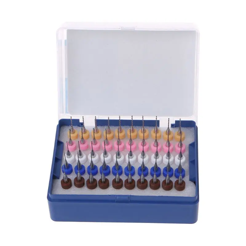 

50pcs PCB Drill Bits Kit Mini Tungsten Steel Bits Engraving Tools For PCB Circuit Board Drop Shipping