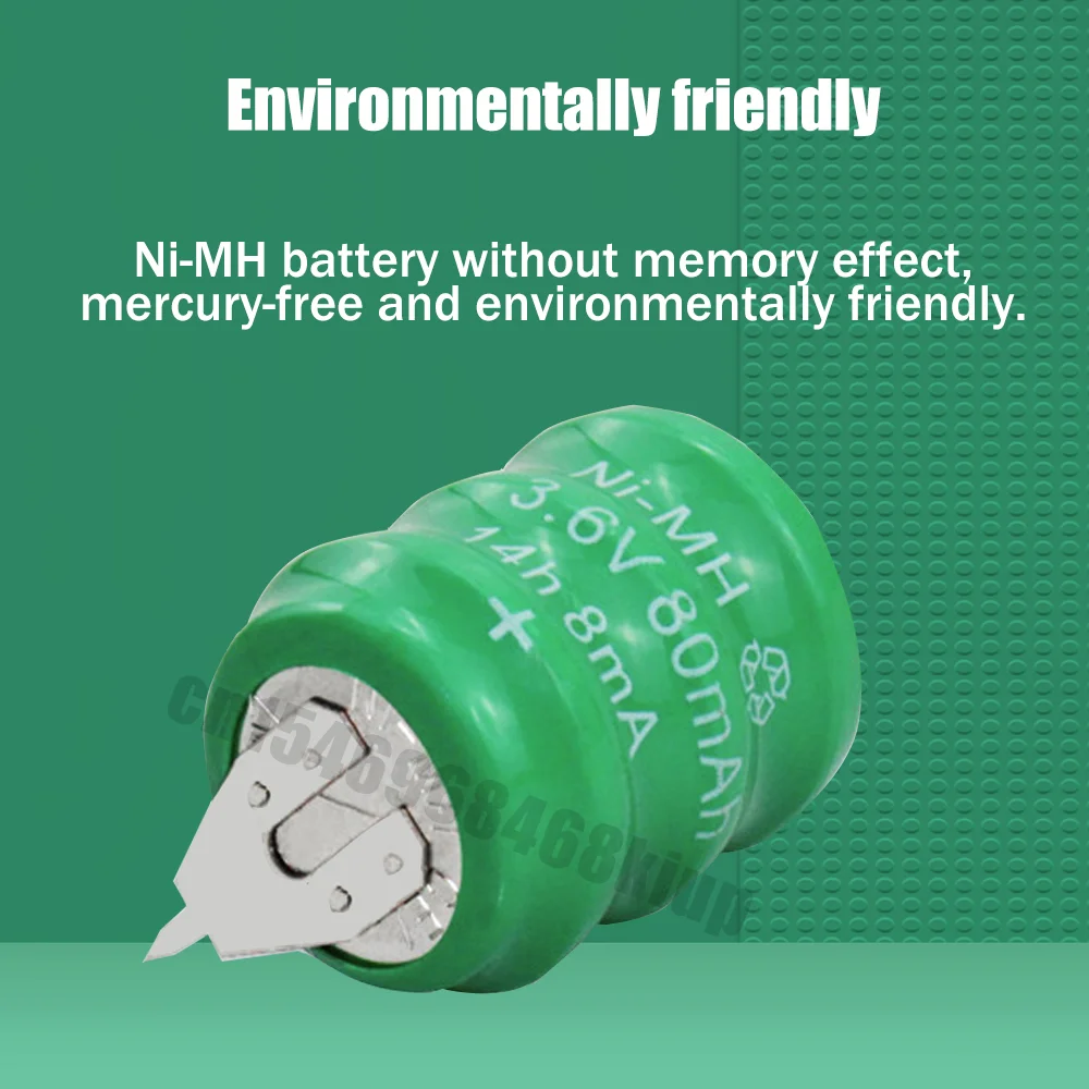 Никель-металлогидридная аккумуляторная батарея для часов 3 6 В 80 мАч | Электроника