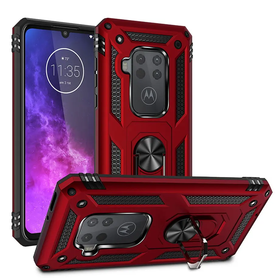 Роскошный противоударный чехол для Motorola MOTO E6 G7 силиконовый гибридный power Play