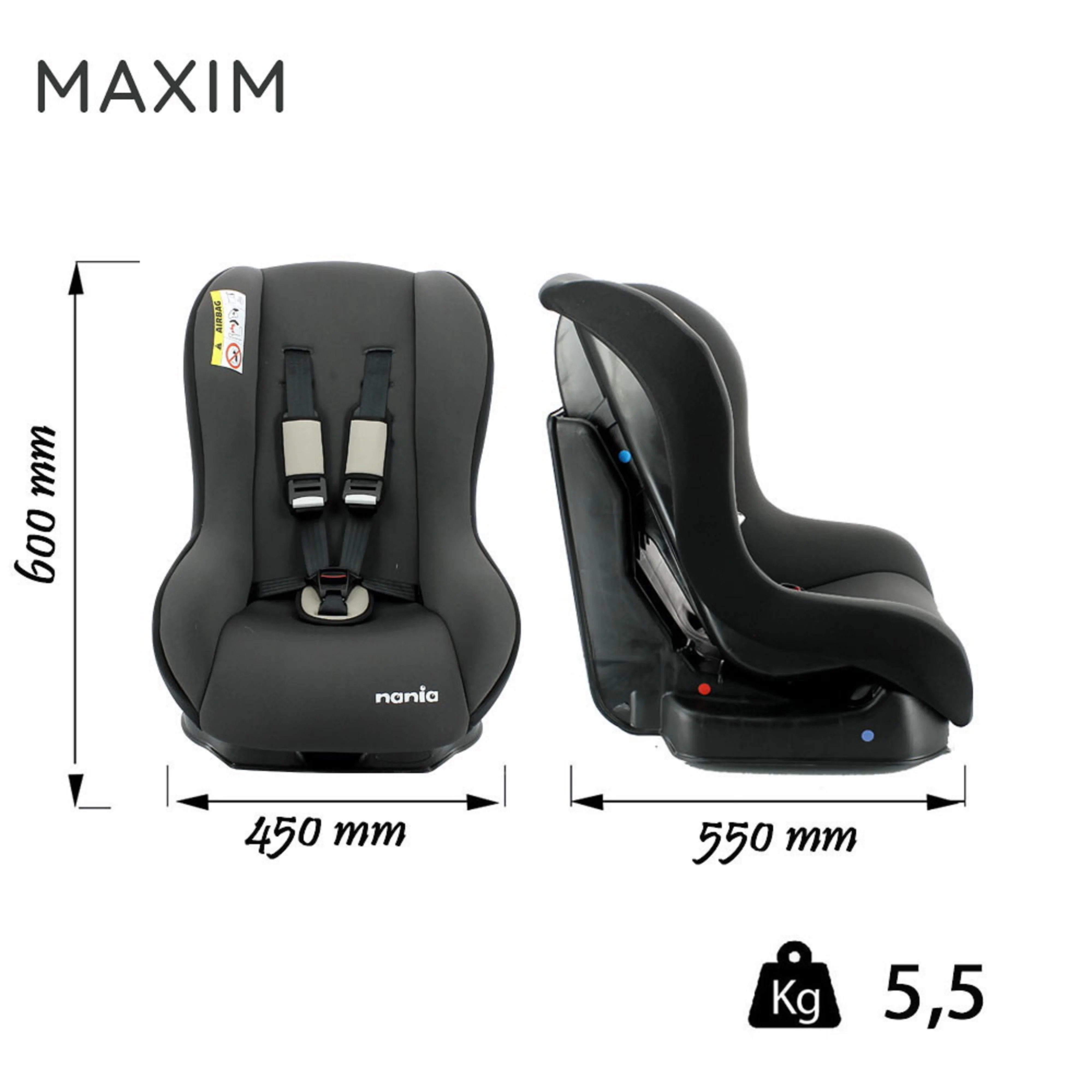 Автокресло Nania MAXIM ACCESS BLUE для детей группы 0/1|Детское безопасное автокресло| |