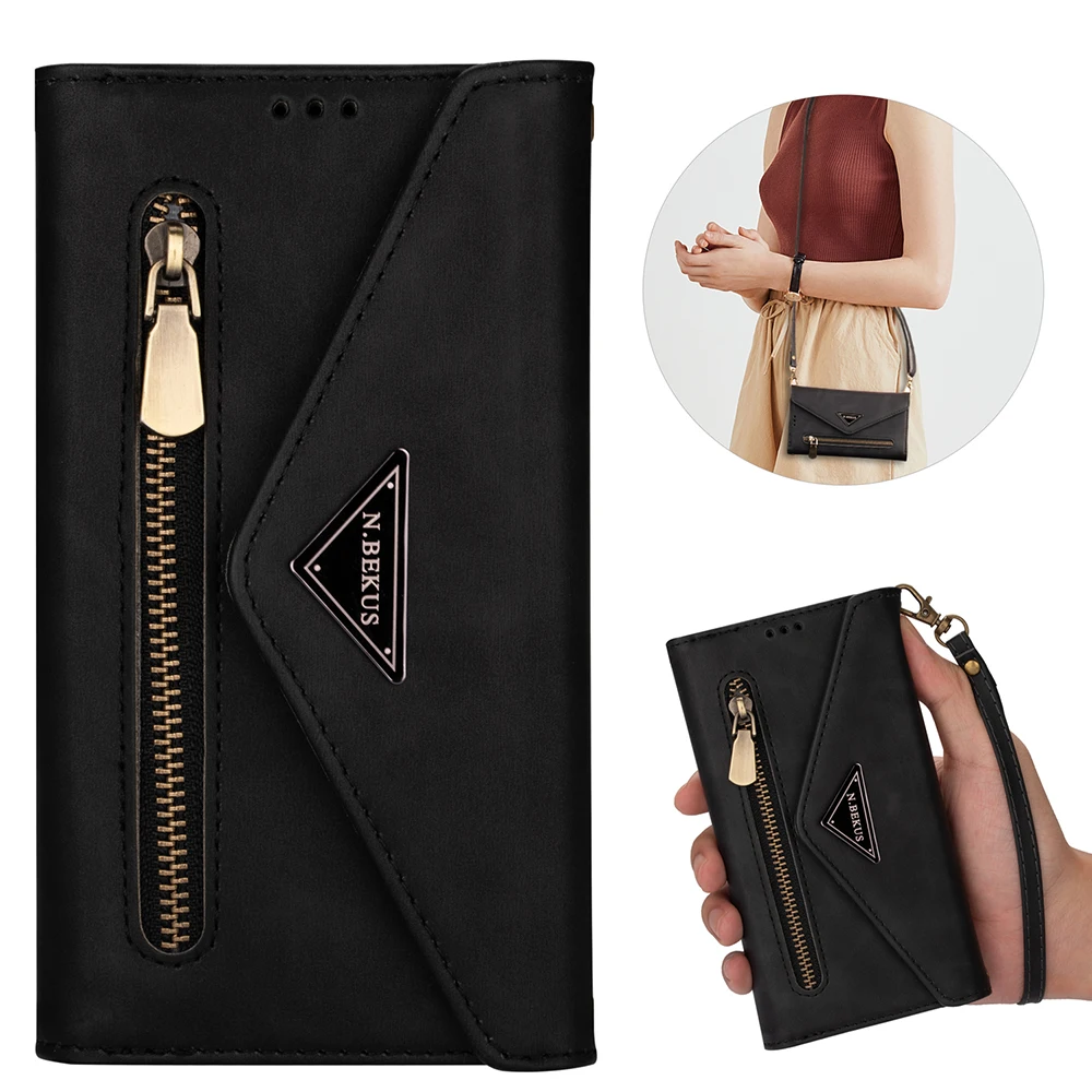 Кошелек с ремешком Crossbody для Samsung S20 Note 20 Ultra A51 A71 A91A41 S8/S9/S10 Plus S10E 8 9 10 A70 2020 New on.