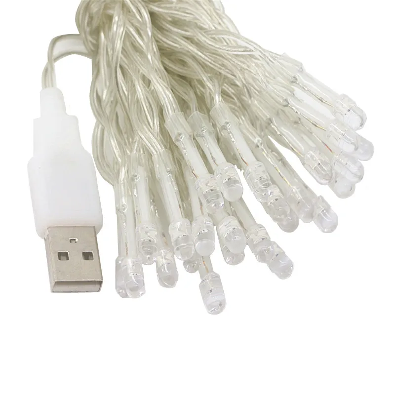 Новый многоцветный мягкий USB интерфейс светодиодный светильник гирлянда для