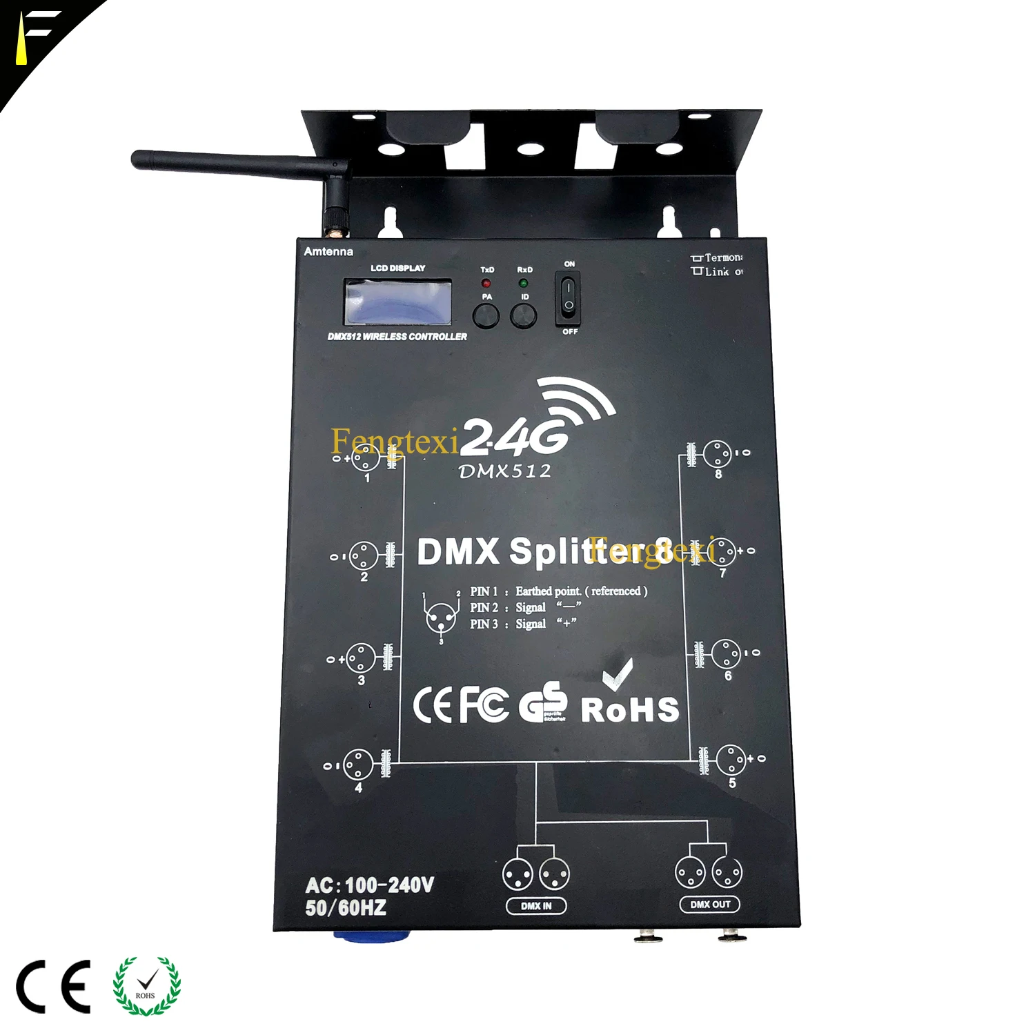 Сплиттер DMX512 с усилителем сигнала 2 4 ГГц|Эффект освещения сцены| |