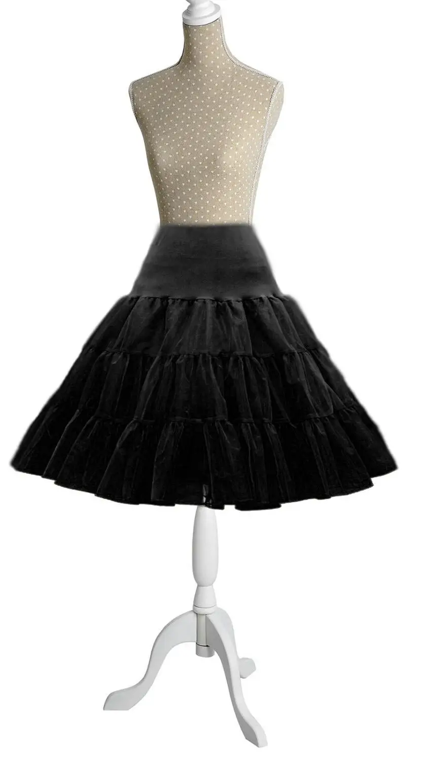 Лидер продаж короткая Нижняя юбка из органзы кринолин винтажные свадебные