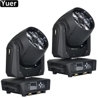 2pcslot beam light 6x40w rgbw 4in1 led moving head light zoom wash moving head party light dmx512 dj disco party stage light