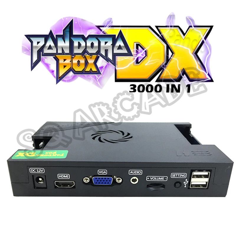 Pandora DX 3000 in 1 Family Home Version With 34pcs 3D Games Support 3/4Player Record High Score HDMI VGA Output