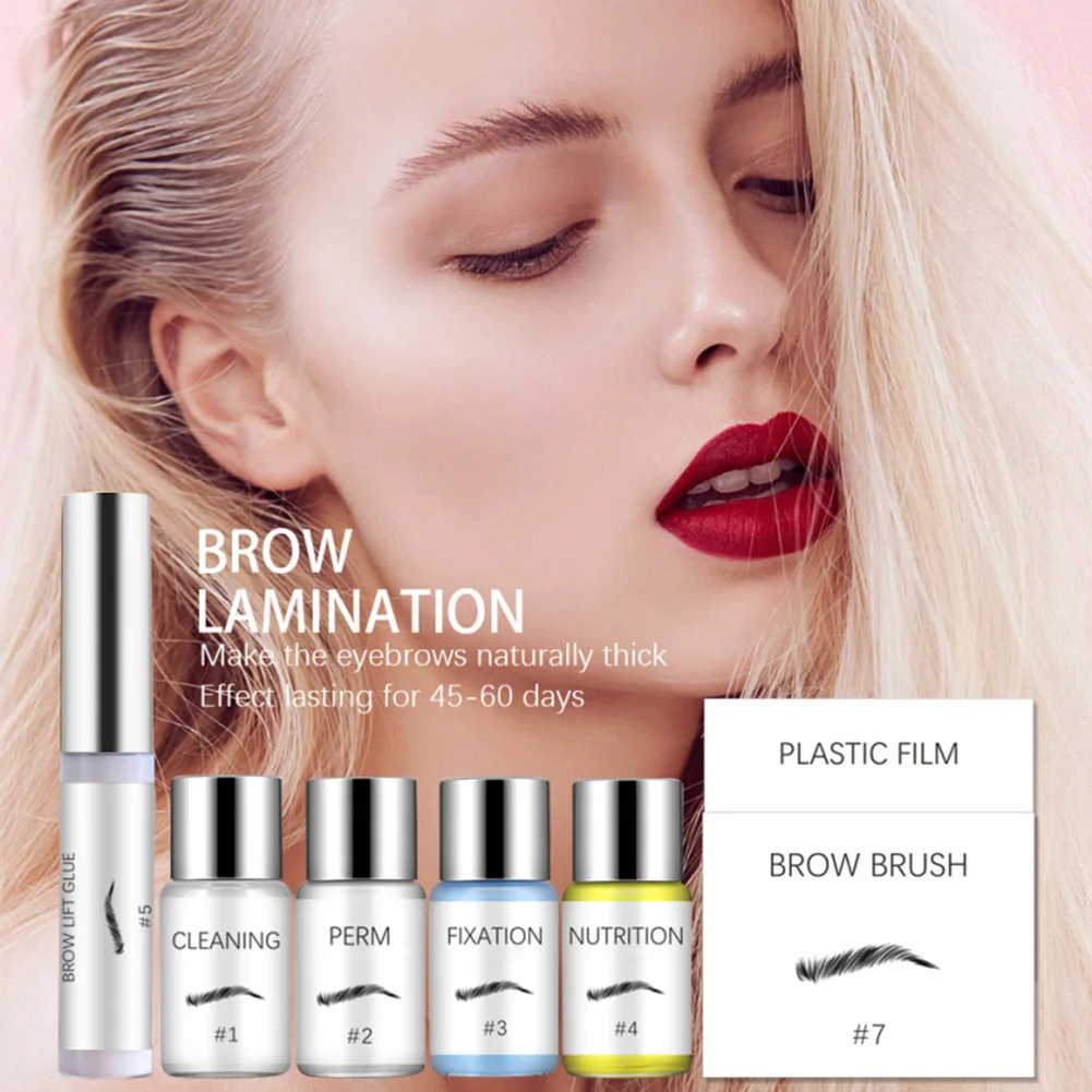

Brow Lamination Kit Professional Eyebrow Lift Kit Eyebrow Pomade Easy to Use Long Lasting for Eyebrow Salon at Home FA