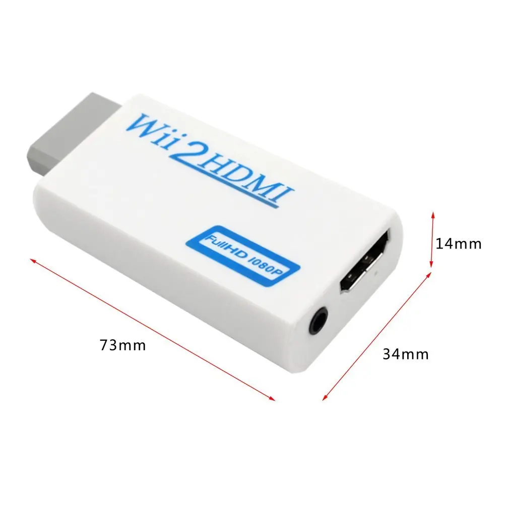 Для nintendo wii хлопот бесплатно подключи и играй для Mando wii к HDMI 1080p конвертер адаптер wii 2hdmi 3,5 мм аудио коробка для wii-link