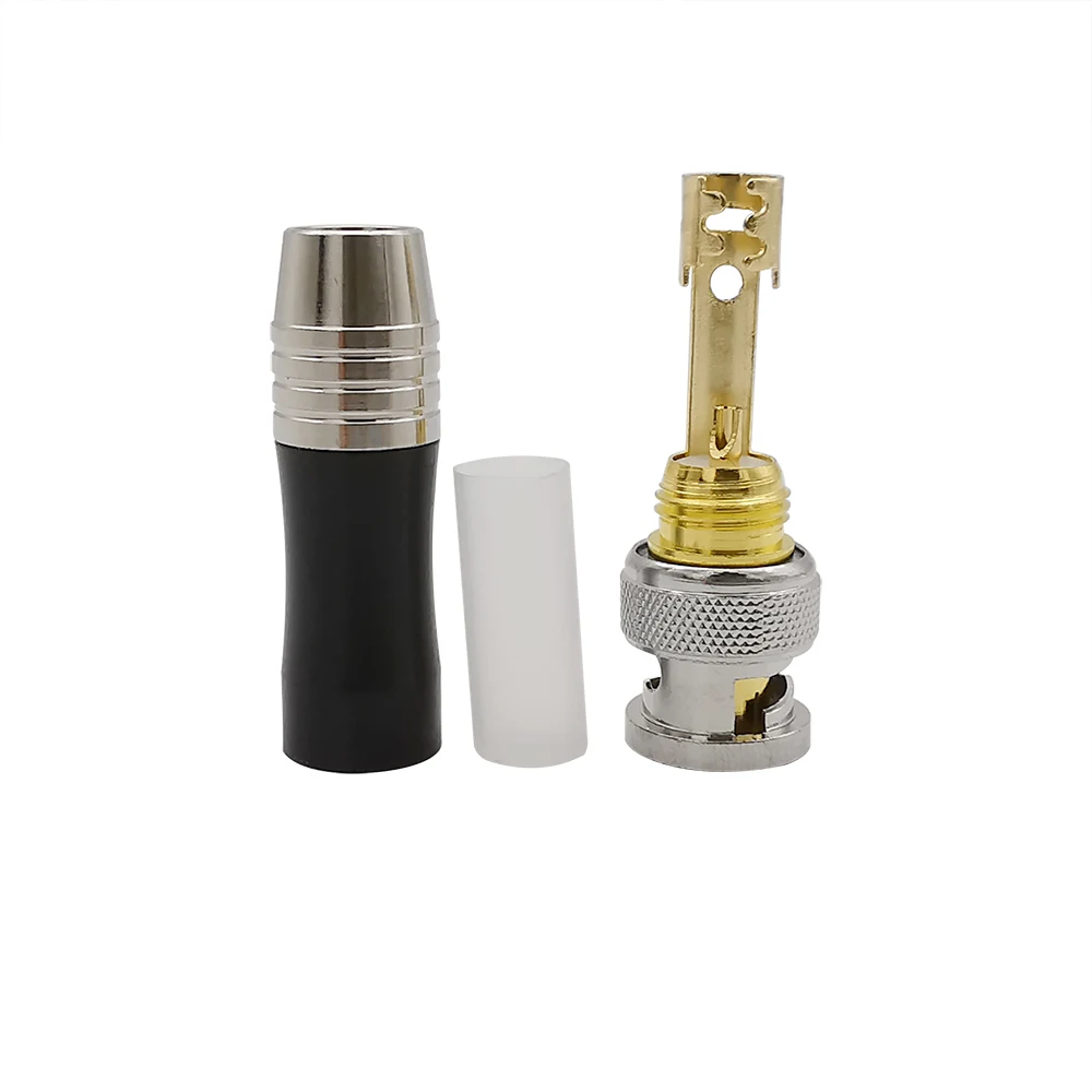 BNC Male Plug Video Cable HD SDI Connector 75-5BNC Soldering Head Monitoring Coaxial Copper Core Gold-plated | Обустройство дома