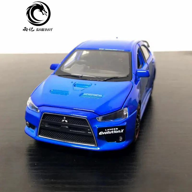 RD 1/32 масштабная модель автомобиля игрушки Mitsubishi Lancer Evolution X звук и свет Литье Металла Отступить модели автомобиля игрушки для подарка, для детей