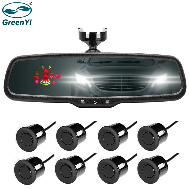 GreenYi новый оригинальный кронштейн зеркало заднего вида монитор с передним и