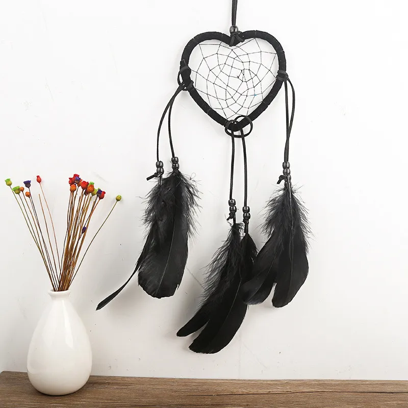 

Heart LED Lights Feather Leds Light Indoor Girl Bedroom Cute Weave Pendant Decors for Friend Gift Warm White Fashion Guirlande