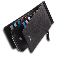 Large Capacity Male and Female Couple Card Bag Long Wallet Bank Card Credit Card Holder Multi-card Zipper Wallet