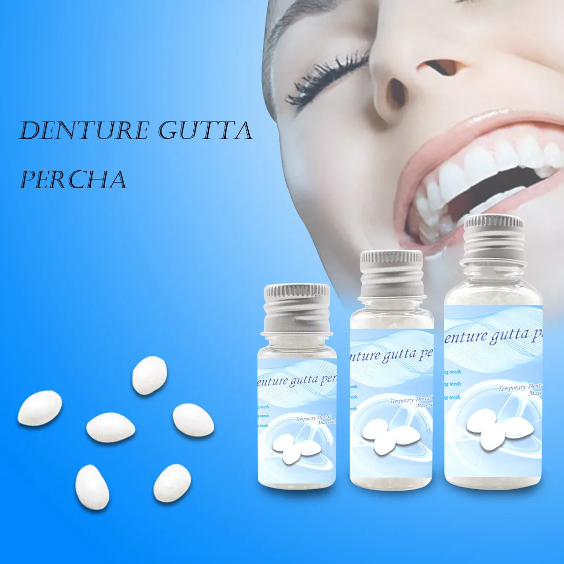 Полимерный сплошной клей FalseTeeth 15/20 г набор для временного ремонта зубов Falseteeth