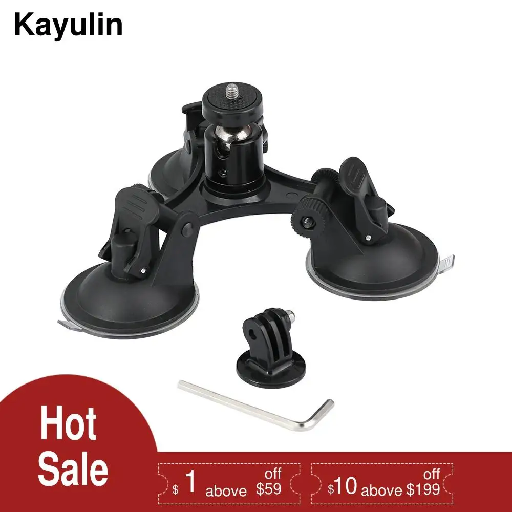 Kayulin стекло для экшн-камеры держатель штатива крепление на лобовое автомобиля