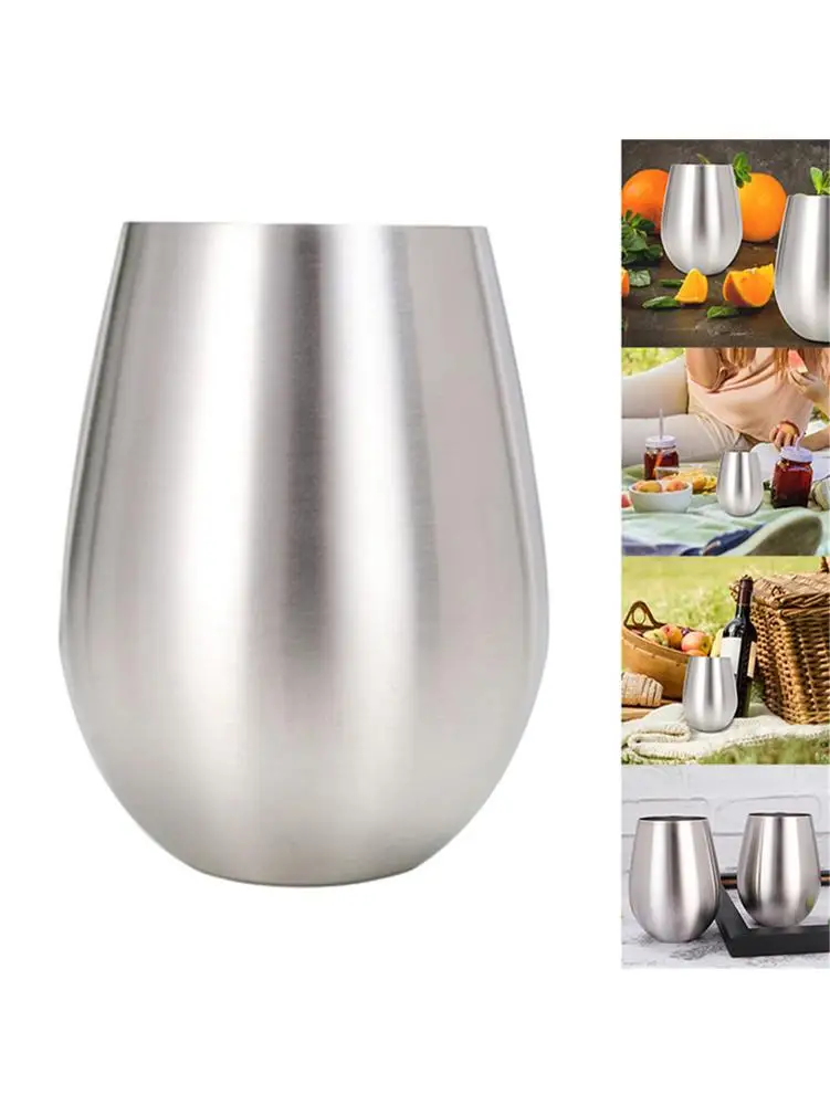 Бокалы для вина из нержавеющей стали 18 унций кухонная антиударопрочная