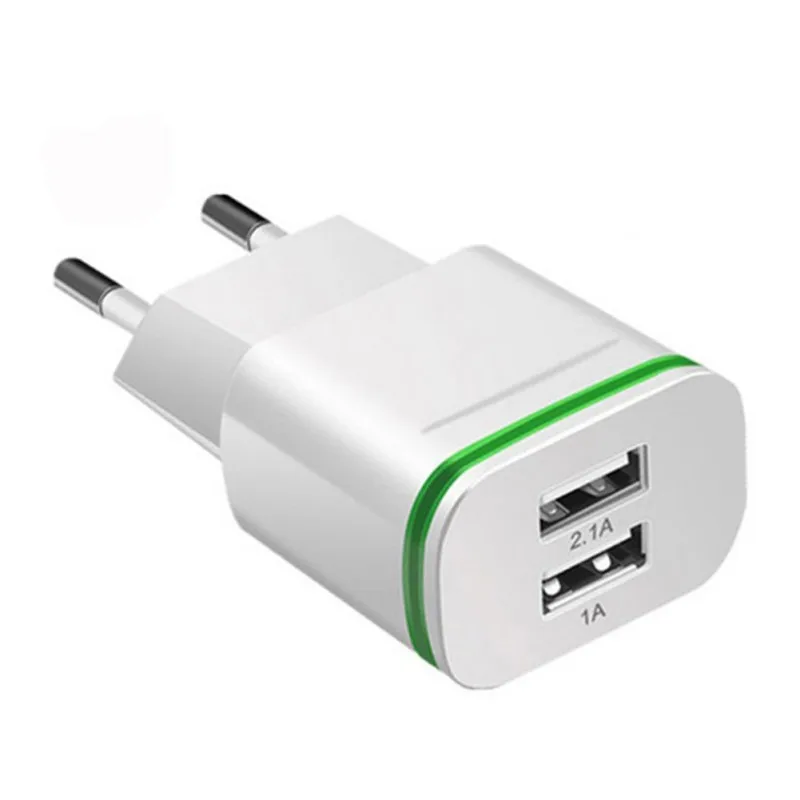 Многопортовый концентратор с вилкой для ЕС/США двойной порт USB адаптер зарядного