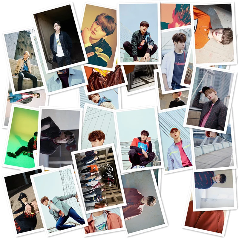 Kpop Stray Kids четвертый мини альбом &ltCle 1: mi1x&gt Polaroid Photo Lomo Card Fans Gifts металлическая