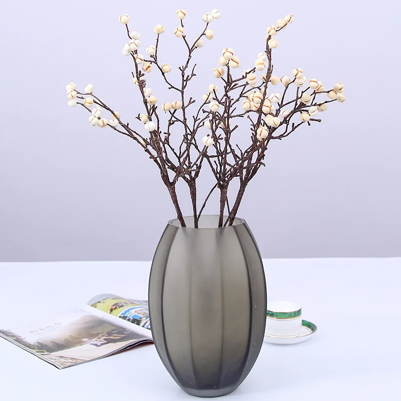 

Artificial Plant, Single Branch 62cm, Plastic, White, Horse Tallow Berry, Fake Plant In Living Room,Garden,Simulation Decoration
