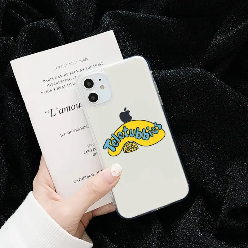 

Teletubbies hot Cartoon UK Cute Phone Case Transparent for iPhone 6 7 8 11 12 s mini pro X XS XR MAX Plus cover funda shell