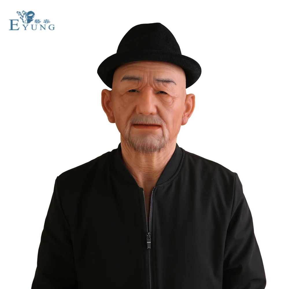 EYUNG старый Вильям хорошее качество реалистичные силиконовые маски, старый человек Маскарад на День дурака в апреле полная голова хитрый реквизит