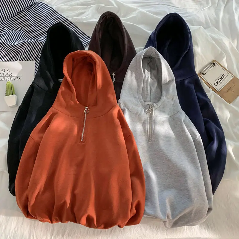 Женские толстовки с капюшоном Privathinker 5 цветов однотонные осенние женские