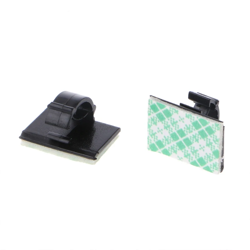 30 шт. автомобильный зажим для проводов черный кабеля прямоугольник держатель