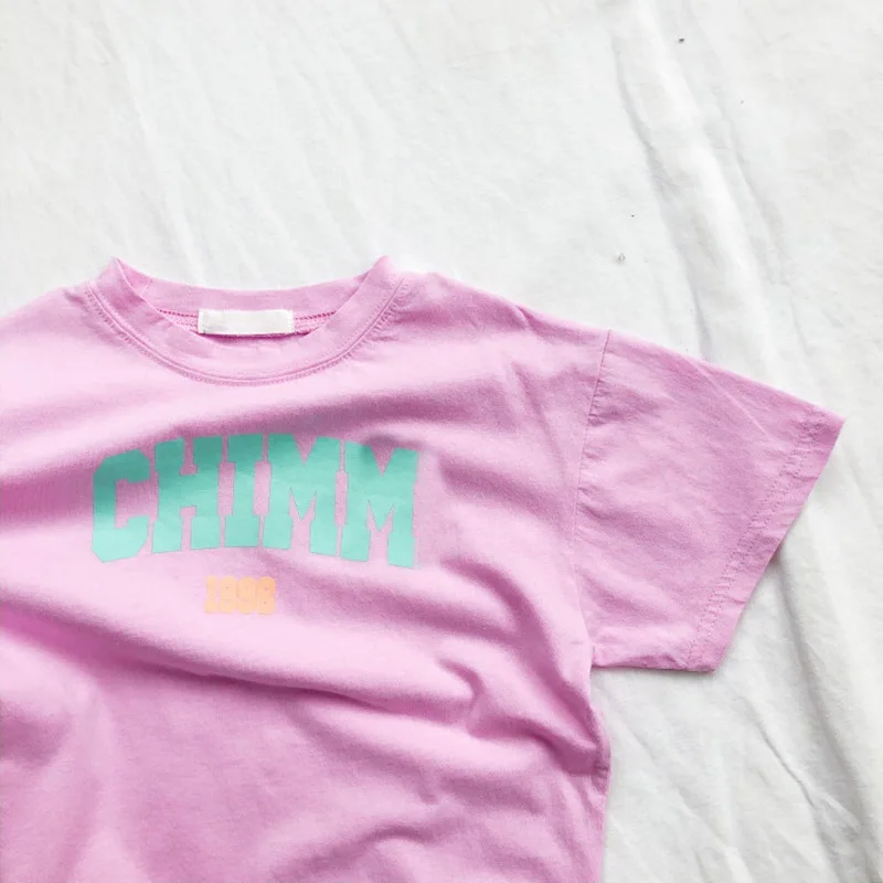 

Summer CottonT Shirt Children Kids shirt For Girl Solft Casual Girl Tee Letter Print Top Short Sleeve Casual Wear clothing