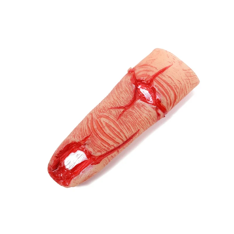 Halloween Realistic Broken Finger Bloody Horror Scary Cutted Fingers Prop For Haunted House Halloween Party Decoration - Color: Nailless finger
